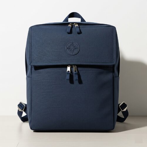 ネイビー四角リュック1