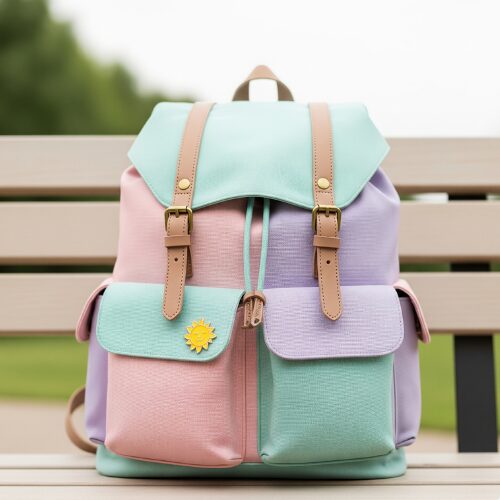 パステルカラーのリュック3